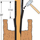 Simpson FPBM44E E-Z Mender Fence Post Mender - Black Powder Coated