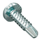 #10/#12 x 3/4" Quik Drive FPHSD34S1016 Flat Pan Head Framing-To-CFS Collated Screws, Zinc, Pkg 2500