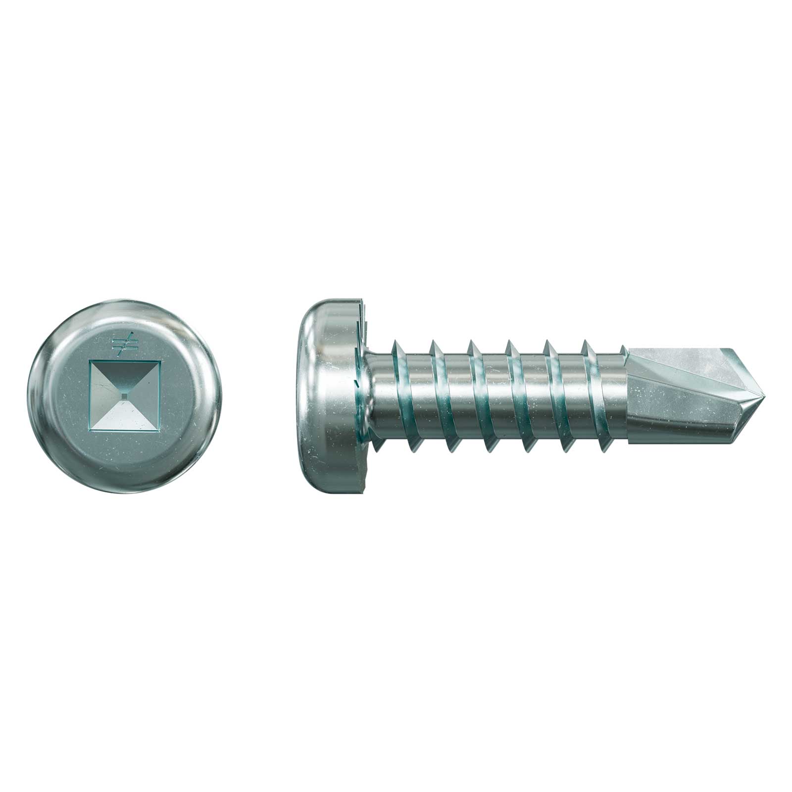 #10/#12 x 3/4" Quik Drive FPHSD34S1016 Flat Pan Head Framing-To-CFS Collated Screws, Zinc, Pkg 2500