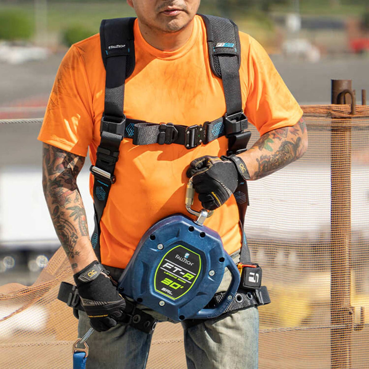 FallTech FT-R 30' Cable Self-Retracting Lifeline | Swivel Snap Hook | 721530LEC