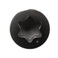 #7 x 2-1/4" 6 Lobe Drive Trim Head Wood Screw - 305 Stainless Steel, Black, 1750 Pkg