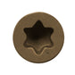 #7 x 2-1/4" Brown 01 Trim Head Deck Screw - 305 Stainless Steel, Pkg 1750