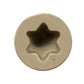 #7 x 2-1/4" Simpson Strong-Tie T15 Trim Head Deck Screw - 305 Stainless Steel, Brown 05, Pkg 1750