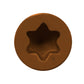 #7 x 2-1/4" Tan 01 Trim Head Deck Screw - 305 Stainless Steel, Pkg 1750