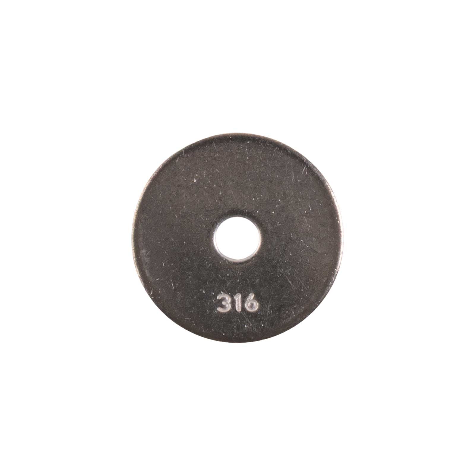 Conquest #10 x 1" Fender Washer - 316 Stainless Steel, .050"