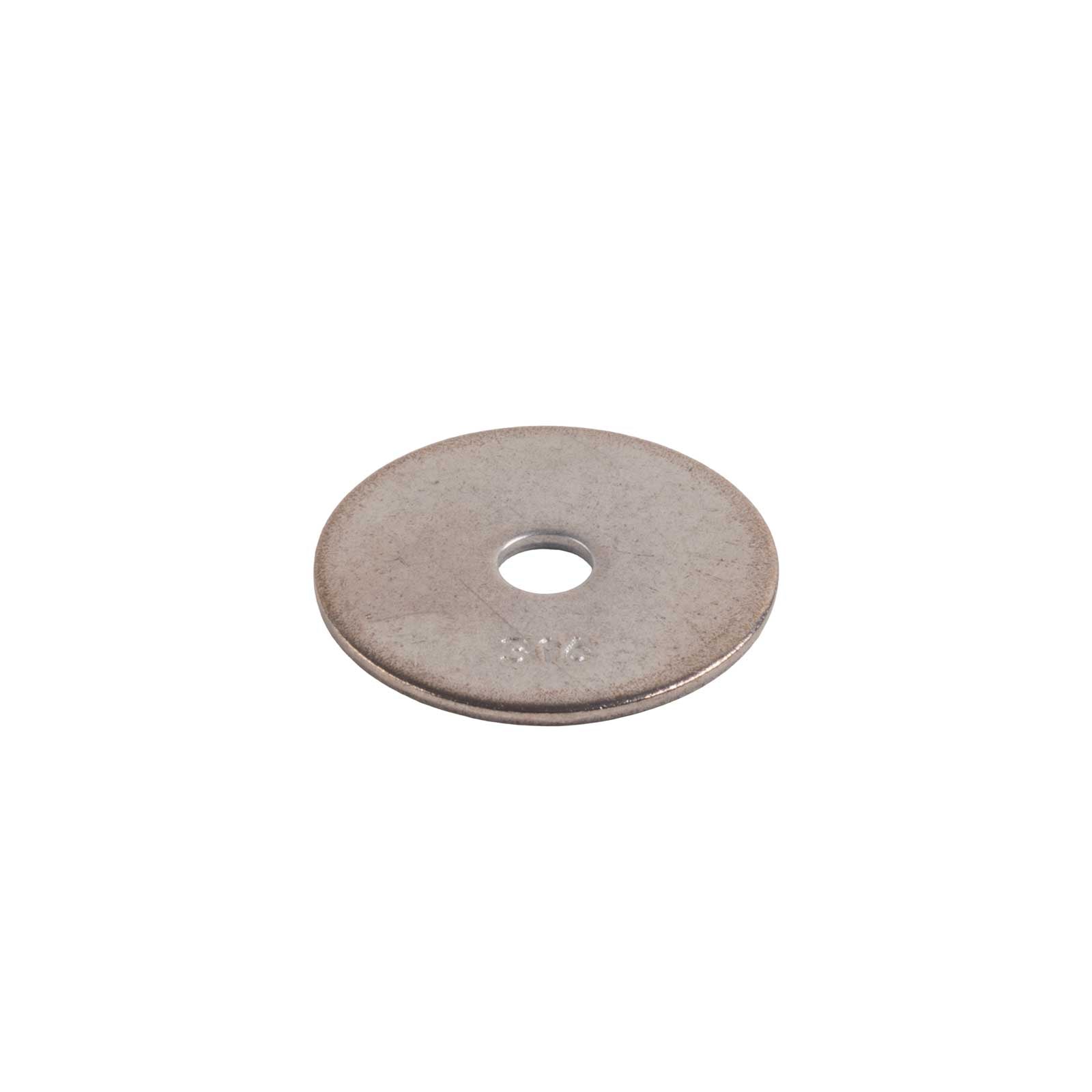 Conquest #10 x 1" Fender Washer - 316 Stainless Steel, .050"