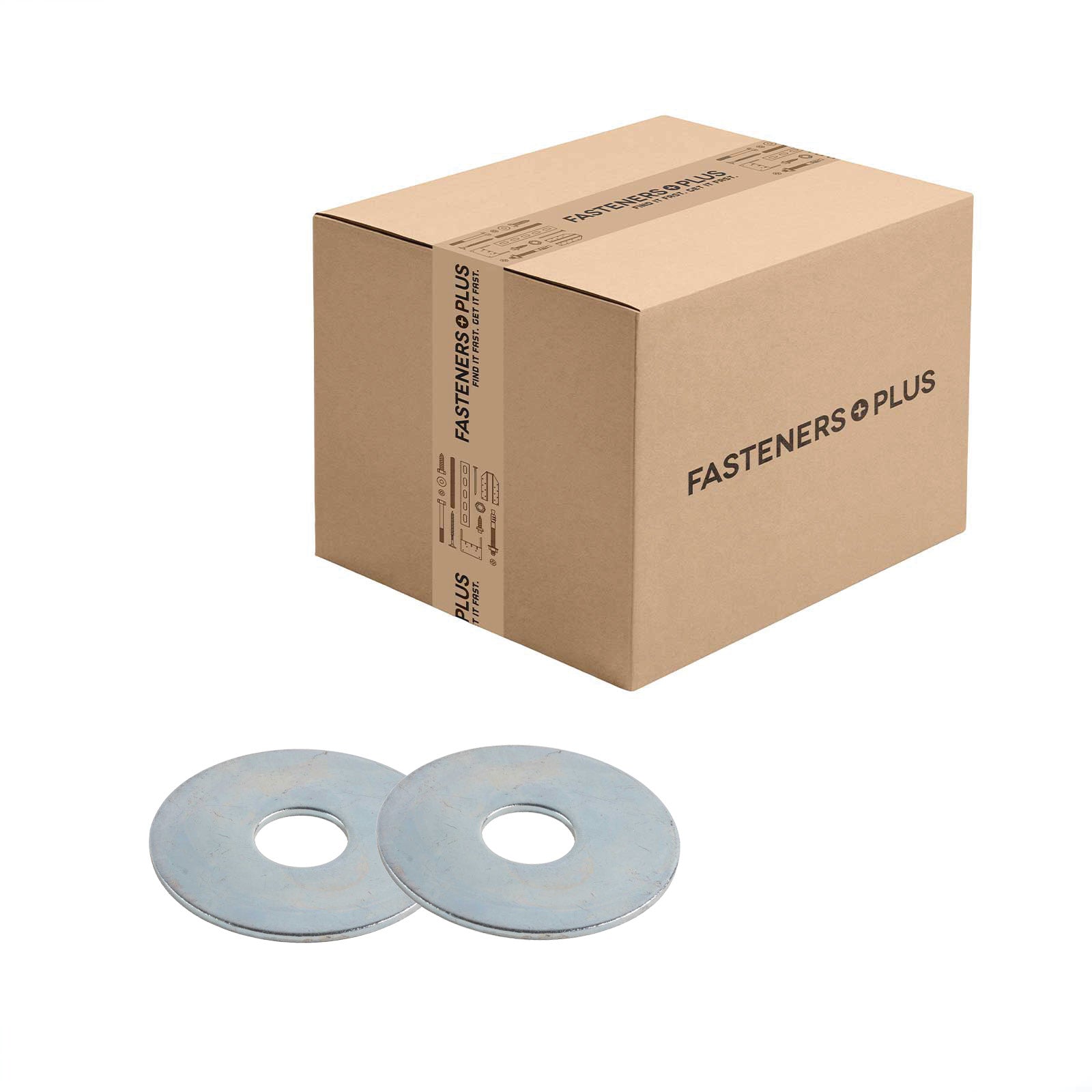 Conquest 1/2" x 1-3/4" Fender Washer - Zinc | Qty. 1,370 (Carton)