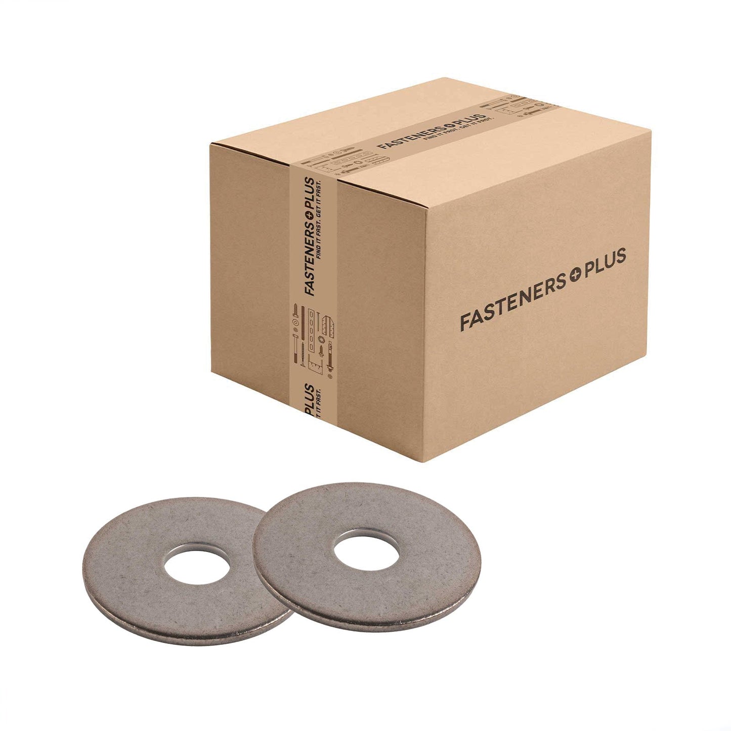 Conquest 1/2" x 2" Fender Washer - 304 Stainless Steel, .11" | Qty. 200 (Carton)