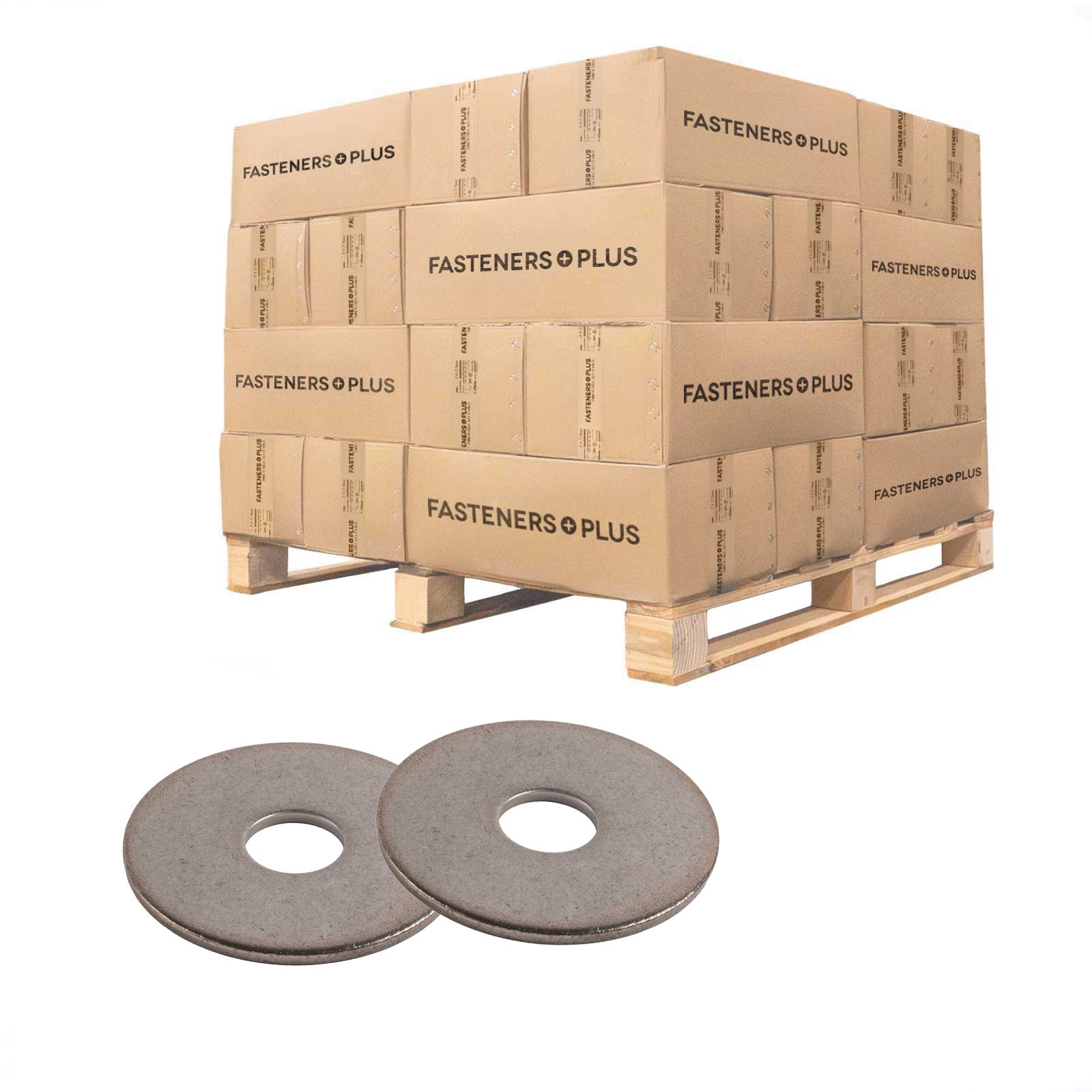 Conquest 1/2" x 2" Fender Washer - 304 Stainless Steel, .11" | Qty. 9,600 (Pallet)