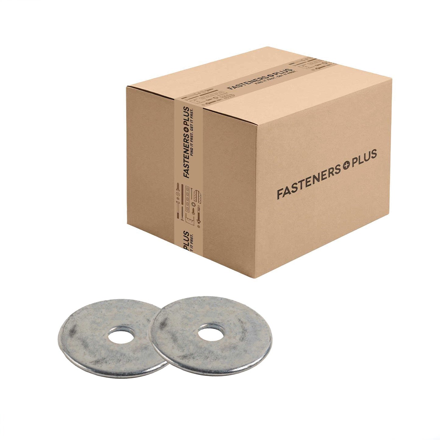 Conquest 1/4" x 1-3/8" Fender Washer - Zinc | Qty. 1,940 (Carton)