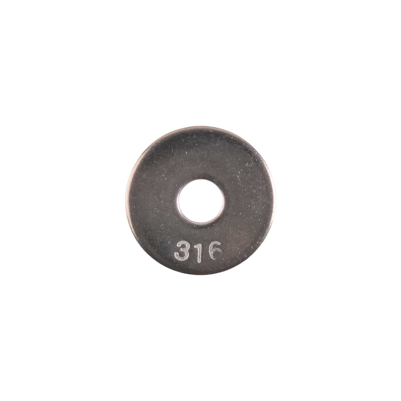 Conquest 1/4" x 1" Fender Washer - 316 Stainless Steel, .057"-.067" | Qty. 1,600 (Carton)