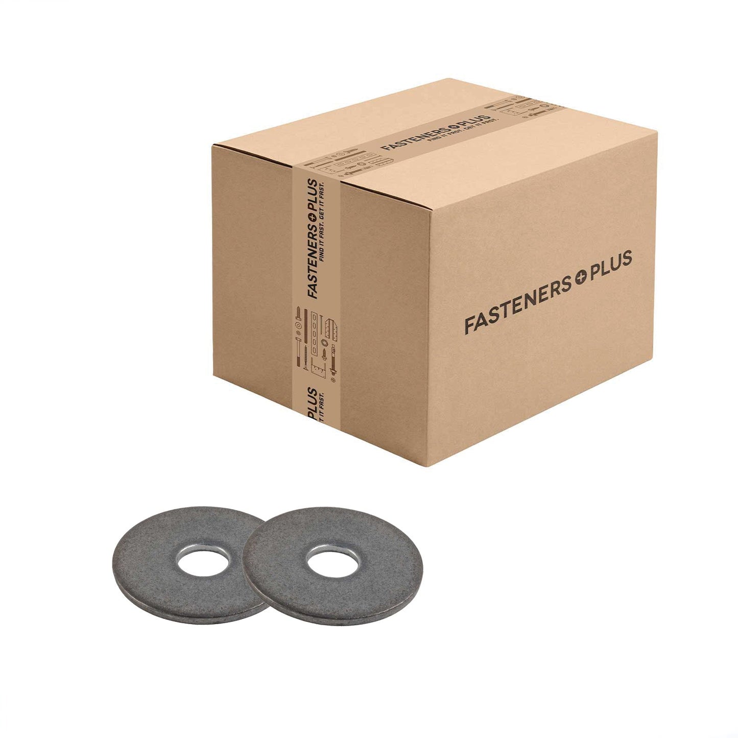 Conquest 1/4" x 1" Fender Washer - Plain | Qty. 3,390 (Carton)