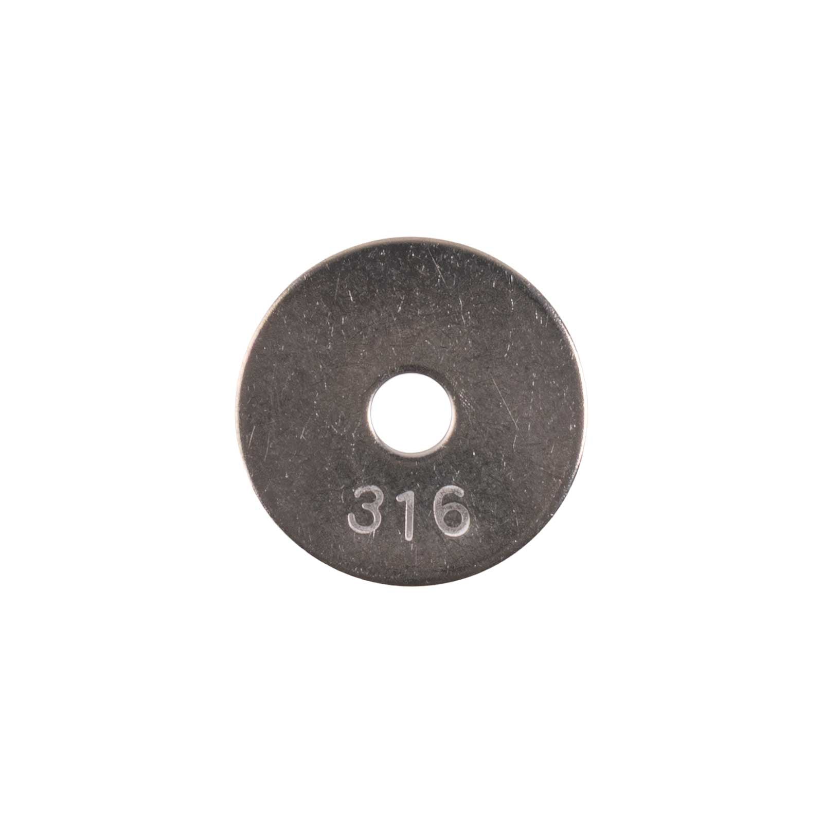 Conquest 1/4" x 1-1/4" Fender Washer - 316 Stainless Steel, .045"-.055" | Qty. 1,200 (Carton)