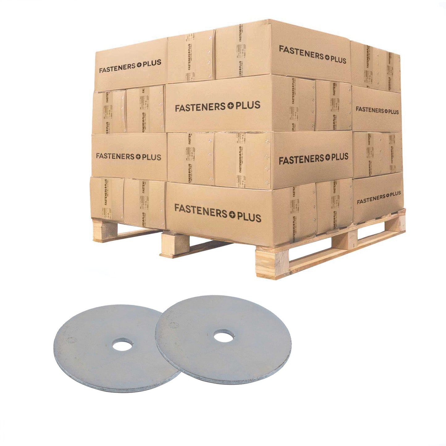 Conquest 1/4" x 2" Fender Washer - Zinc | Qty. 28,620 (Pallet)