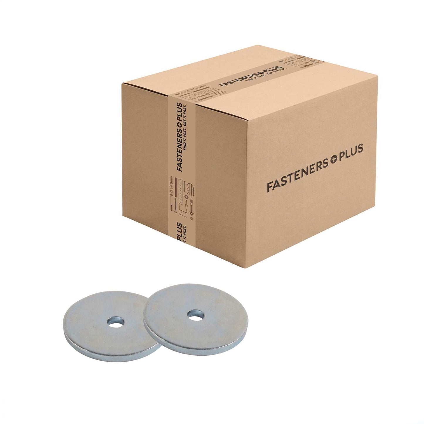 Conquest 1/8" x 1" Fender Washer - Zinc | Qty. 3,380 (Carton)