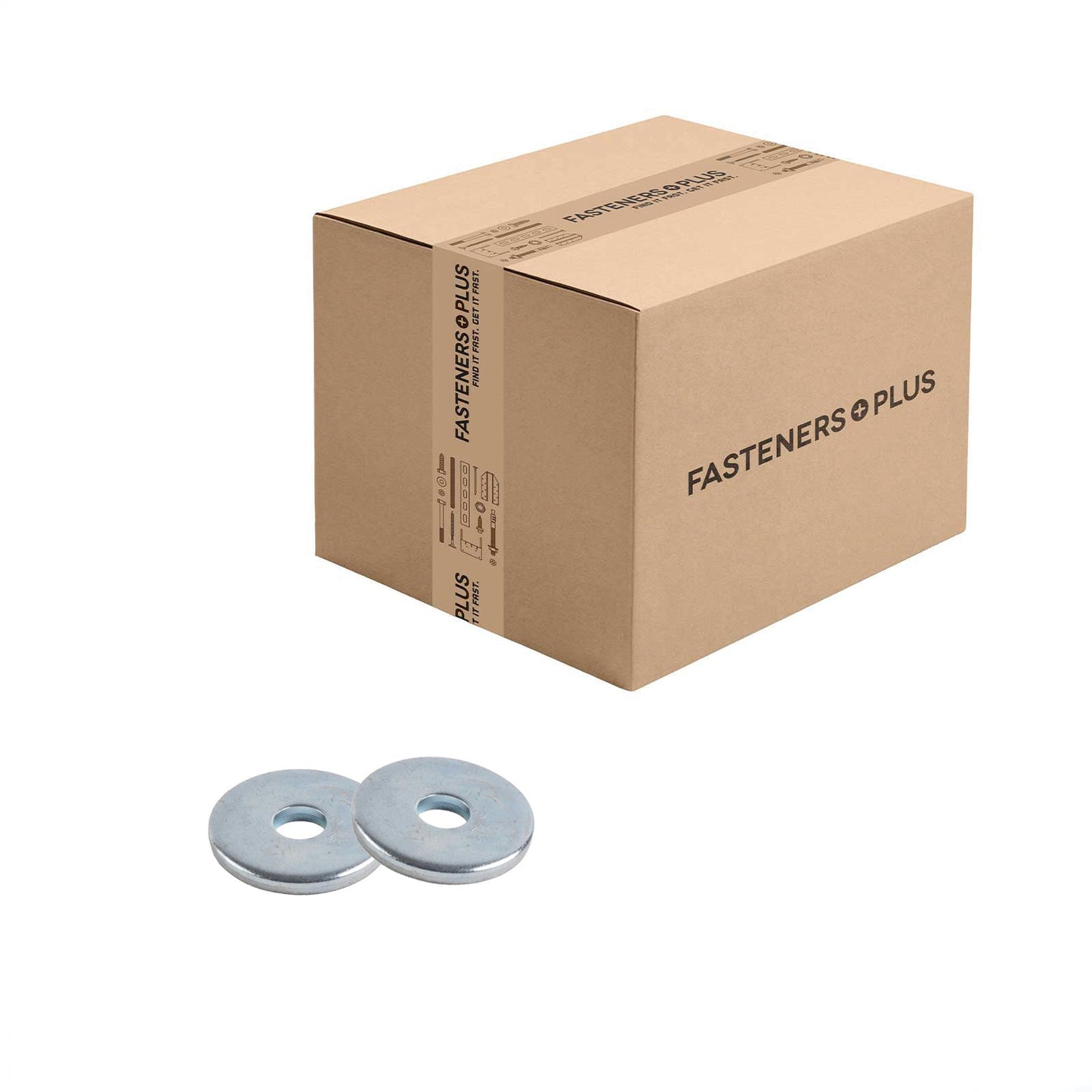 Conquest 1/8" x 9/16" Fender Washer - Zinc | Qty. 11,060 (Carton)