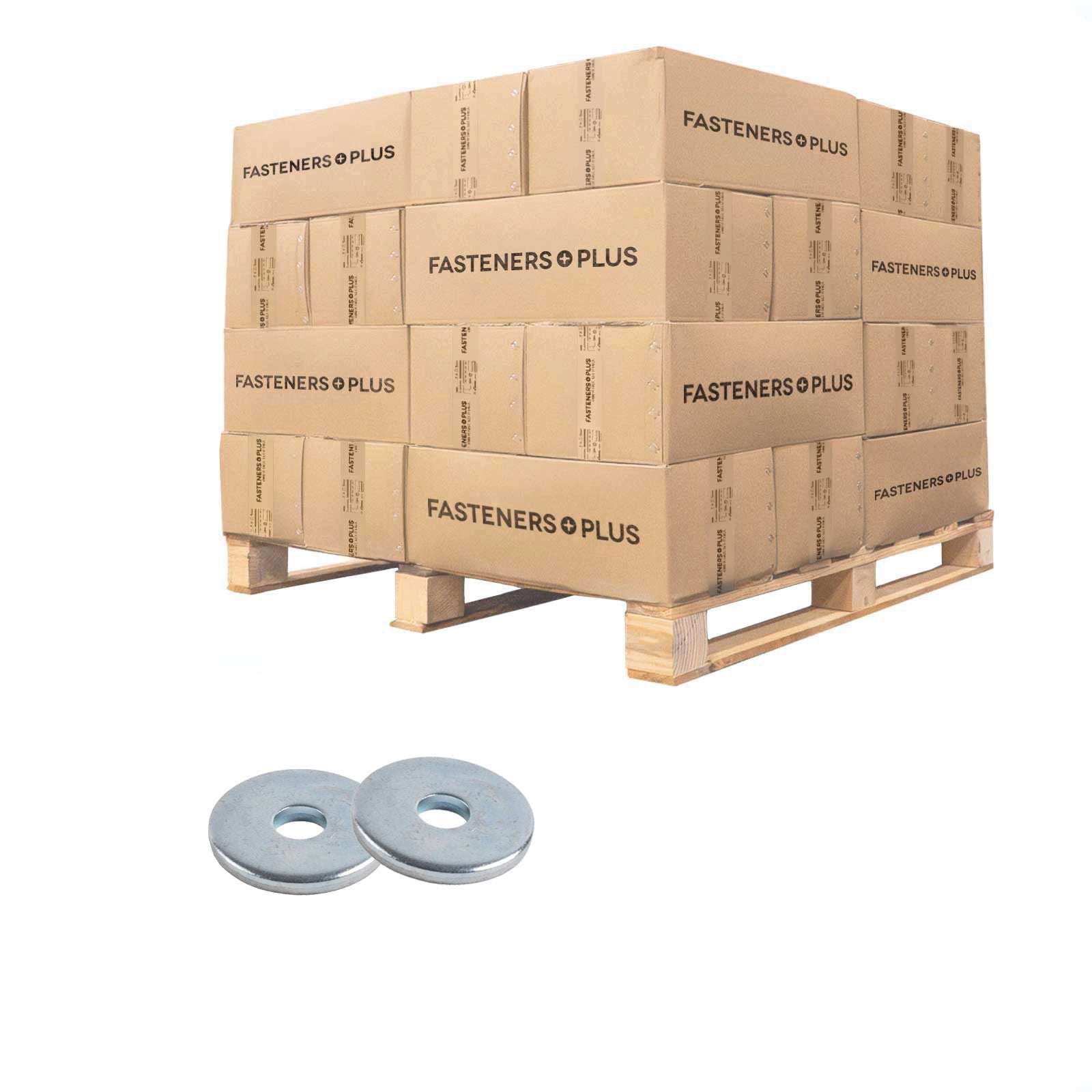 Conquest 1/8" x 9/16" Fender Washer - Zinc | Qty. 398,160 (Pallet)