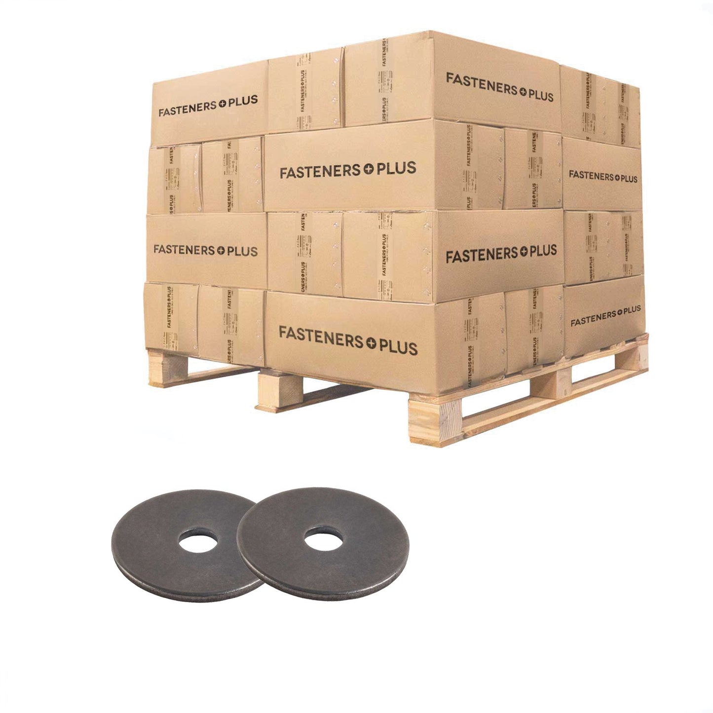 Conquest 3/16" x 1" Fender Washer - Plain | Qty. 130,680 (Pallet)