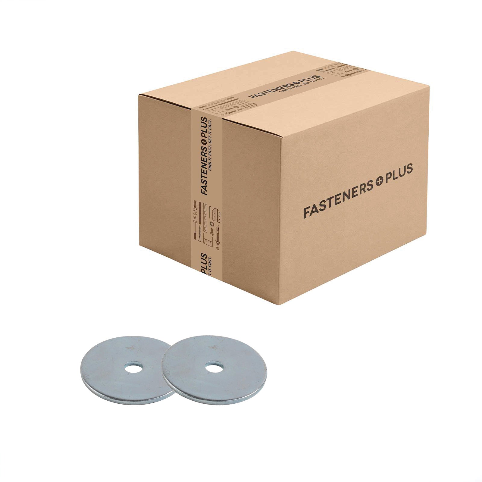 Conquest 3/16" x 1-1/4" Fender Washer - Zinc | Qty. 2,060 (Carton)