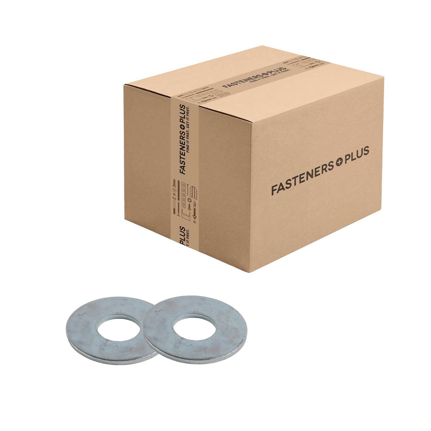 Conquest 3/8" x 1" Fender Washer - Zinc | Qty. 3,690 (Carton)