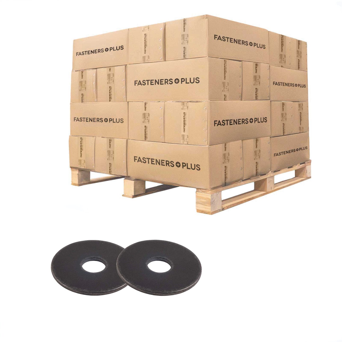 Conquest 3/8" x 1-1/2" Fender Washer - Plain | Qty. 54,360 (Pallet)