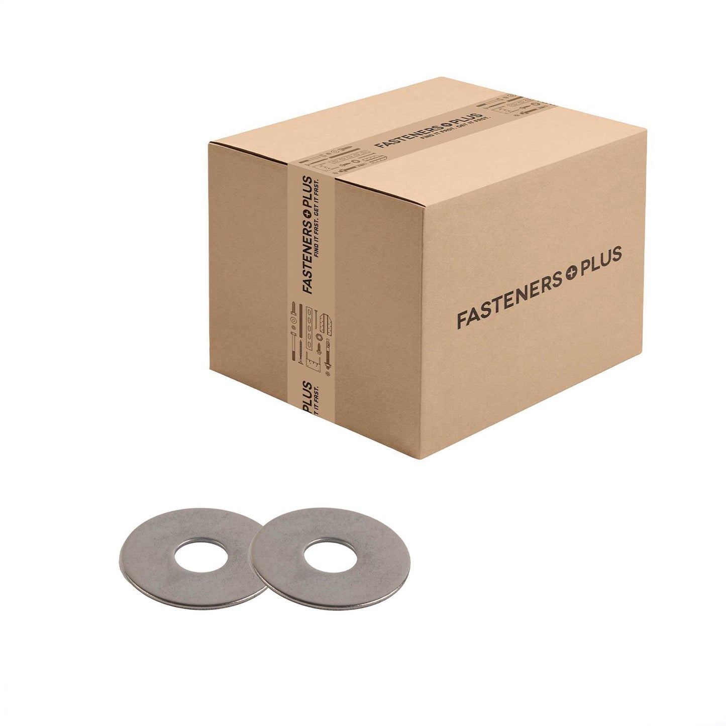 Conquest 3/8" x 1-1/4" Fender Washer - 304 Stainless Steel, .050" | Qty. 1,500 (Carton)