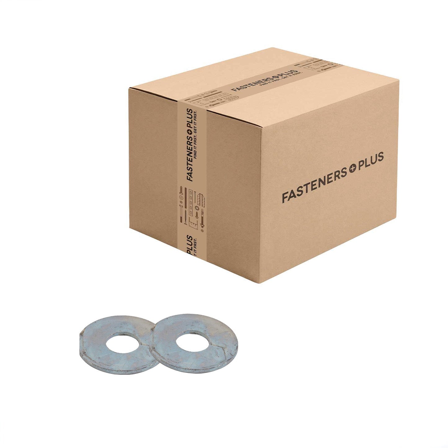 Conquest 3/8" x 1-1/8" Fender Washer - Zinc | Qty. 3,010 (Carton)