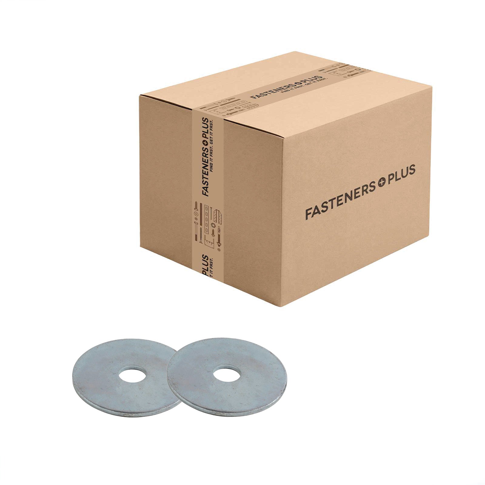 Conquest 5/16" x 1-1/2" Fender Washer - Zinc | Qty. 1,460 (Carton)
