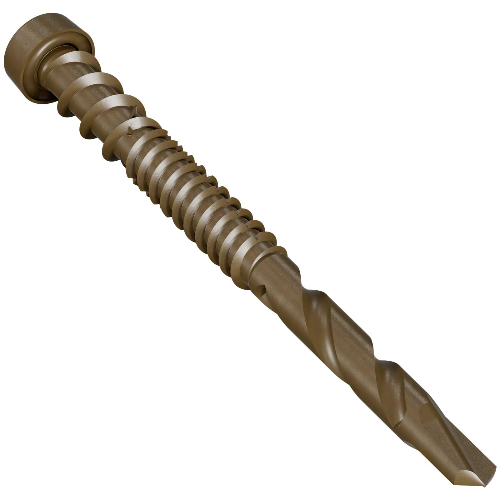 composite deck screw -  brown 01