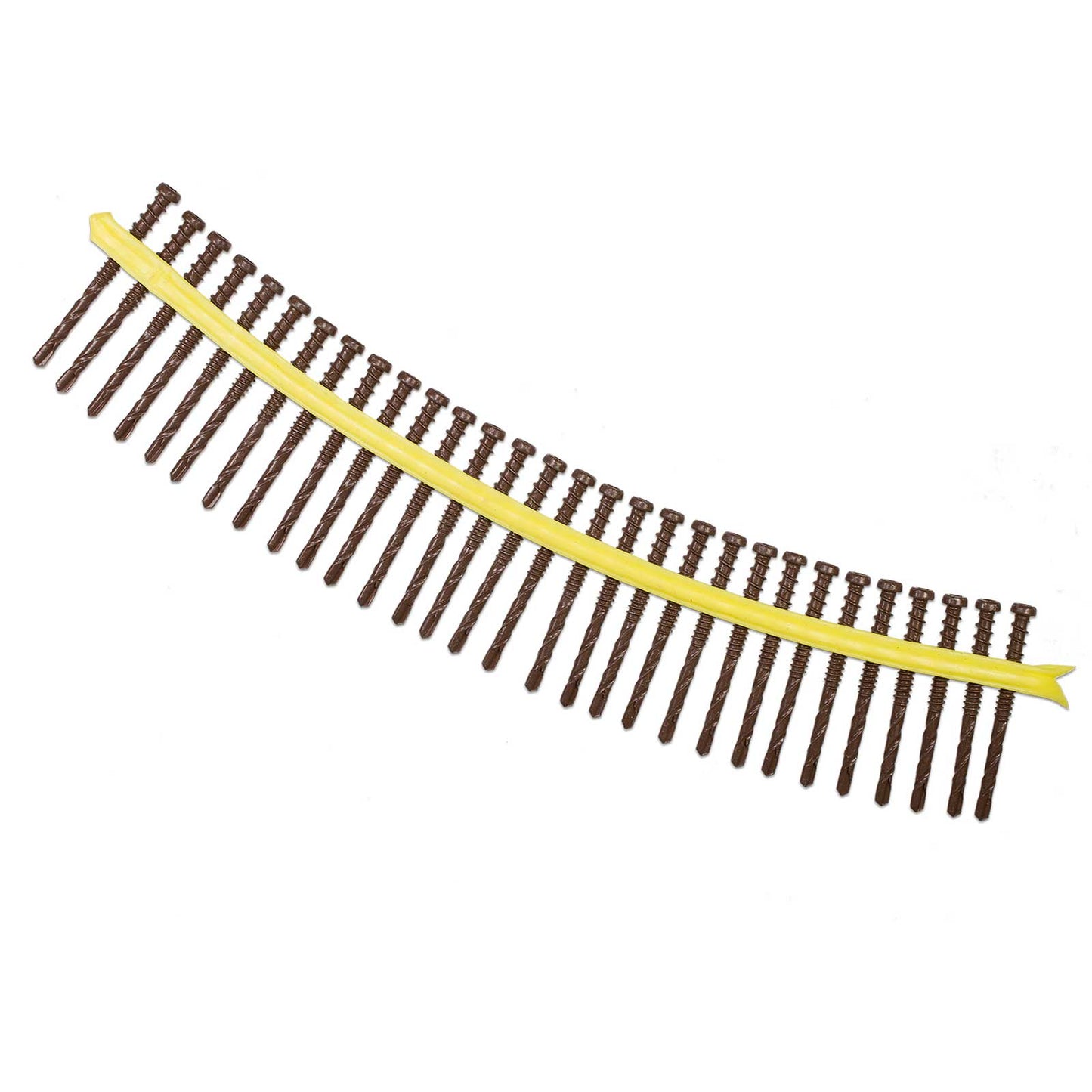 #10 x 2-3/8" Simpson Strong-Tie Quik Drive Collated Composite-To-Steel Screws - Quik Guard Coating, Brown 01, Pkg. 1,000