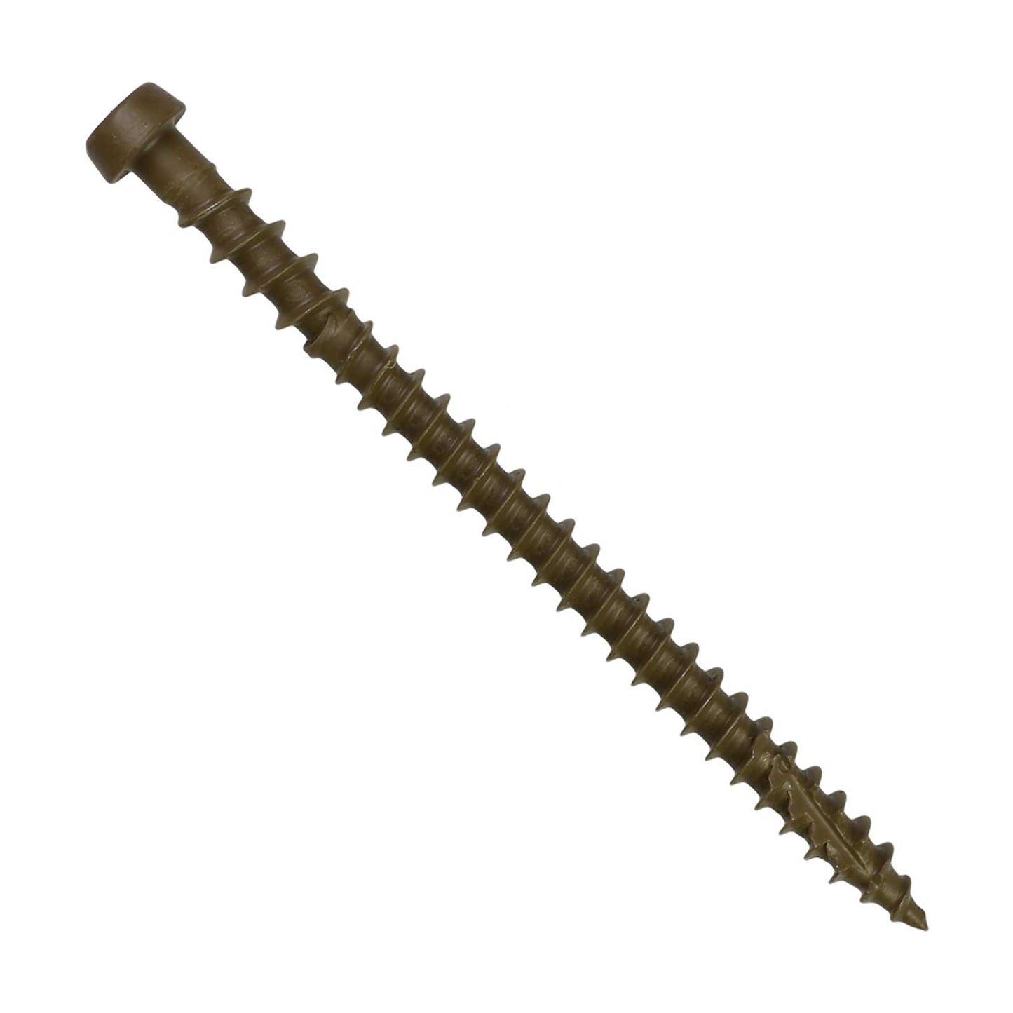 #10 x 2-3/4" Simpson Strong-Tie DCU T20 Cap Head Composite Deck Screw - Quik Guard Coating, Brown 01, Pkg. 70