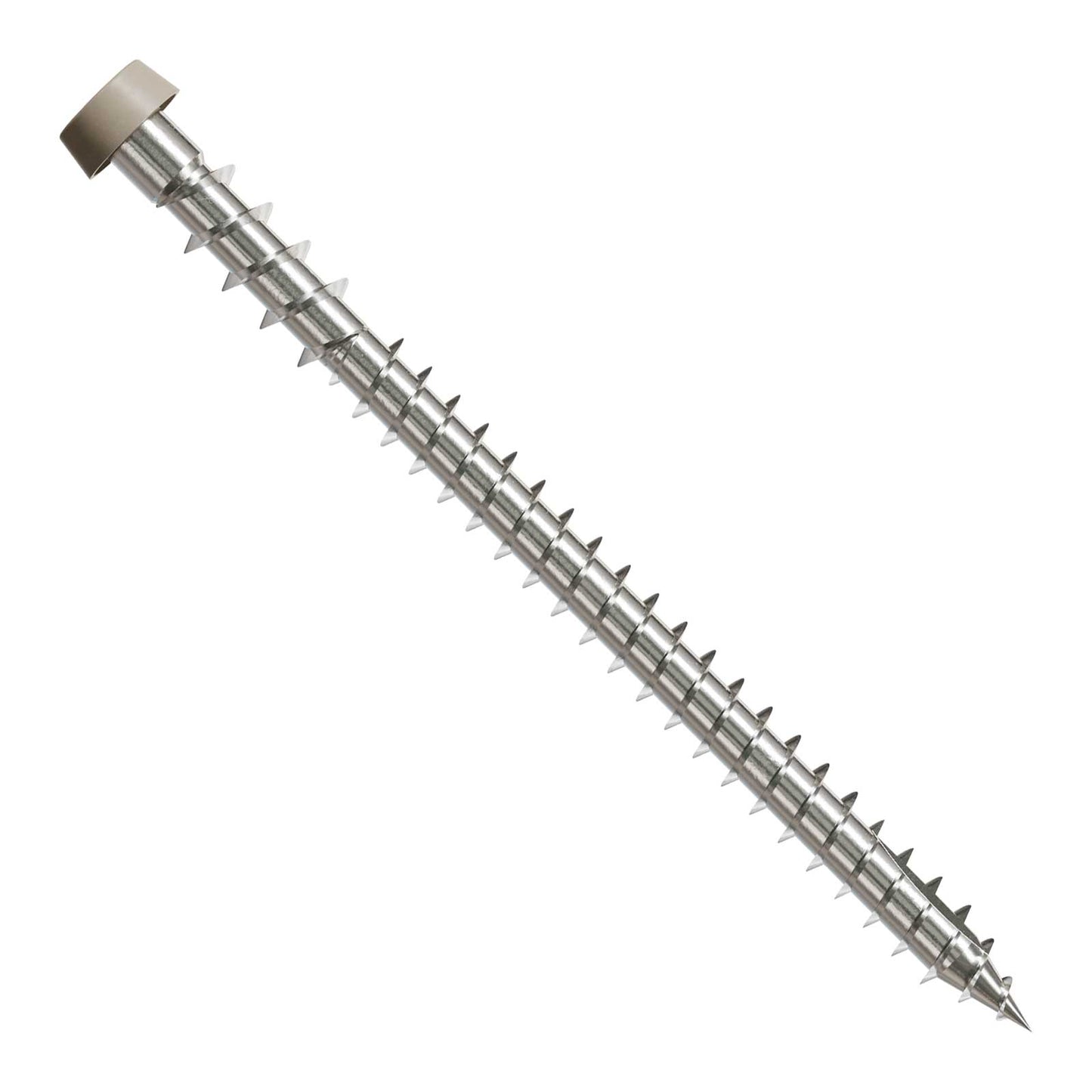 #10 x 2-3/4" Simpson Strong-Tie DCU T20 Cap Head Composite Deck Screw - 305 Stainless Steel, Gray 05, Pkg. 350
