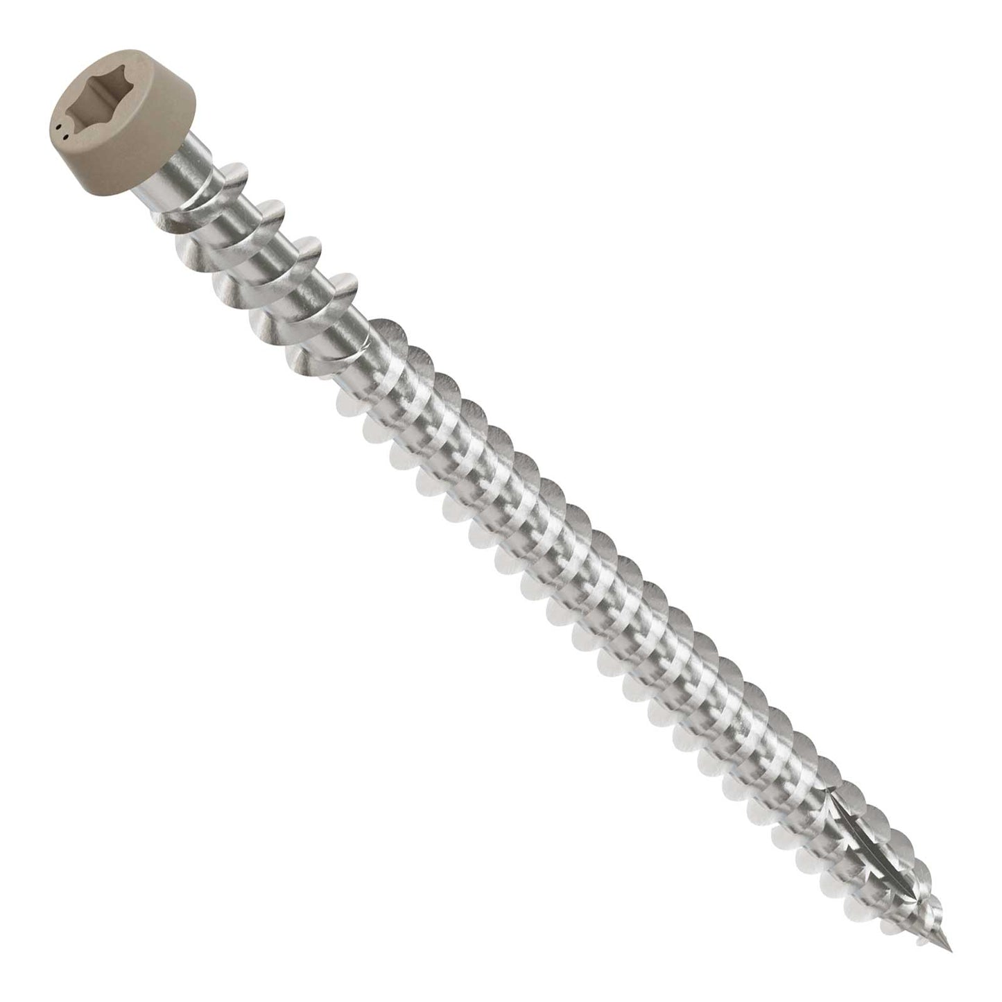 #10 x 2-3/4" Simpson Strong-Tie DCU T20 Cap Head Composite Deck Screw - 305 Stainless Steel, Gray 05, Pkg. 350