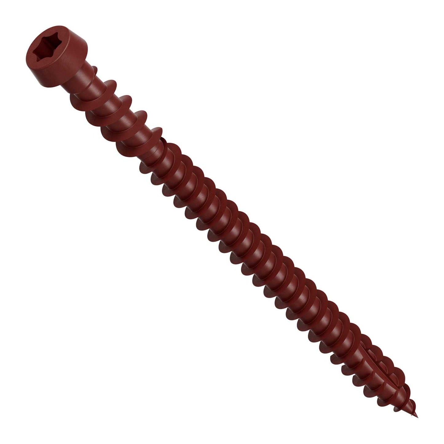 #10 x 2-3/4" Simpson Strong-Tie DCU T20 Cap Head Composite Deck Screw - Quik Guard Coating, Red 01, Pkg. 1,750