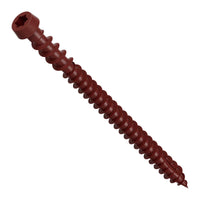#10 x 2-3/4" Simpson Strong-Tie DCU T20 Cap Head Composite Deck Screw - Quik Guard Coating, Red 01, Pkg. 1,750