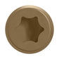 #10 x 2-3/4" Simpson Strong-Tie DCU Collated T20 Cap Head Composite Deck Screw - 316 Stainless Steel, Brown 05, Pkg. 1,000