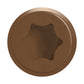 #10 x 2-3/4" Simpson Strong-Tie DCU Collated T20 Cap Head Composite Deck Screw - 316 Stainless Steel, Brown 01, Pkg. 1,000