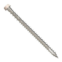 #10 x 2-3/4"  Simpson Strong-Tie DCU Collated T20 Cap Head Composite Deck Screw - 316 Stainless Steel, Gray 05, Pkg. 1,000