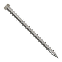 #10 x 2-3/4" Simpson Strong-Tie DCU Collated T20 Cap Head Composite Deck Screw - 316 Stainless Steel, Gray, Pkg. 1,000