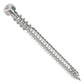 Metal screw on a white background