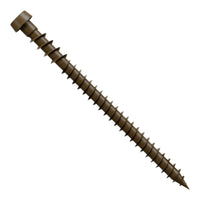 #10 x 2-3/4" Simpson Strong-Tie Quik Drive DCU Collated Composite Decking Screws - 305 Stainless Steel, Brown 01, Pkg. 1,000