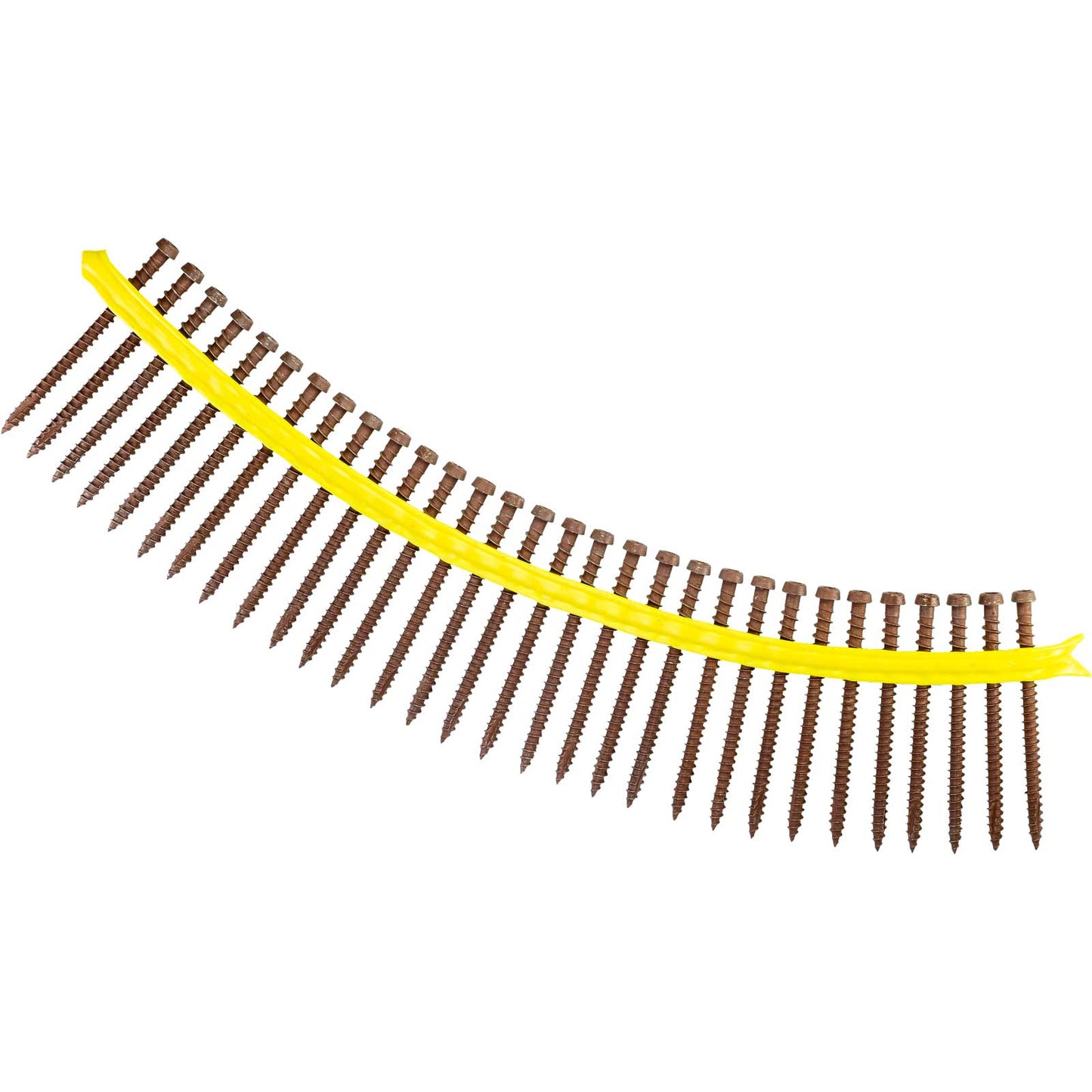 #10 x 2-3/4" Simpson Strong-Tie Quik Drive DCU Collated Composite Decking Screws - 305 Stainless Steel, Red 01, Pkg. 1,000