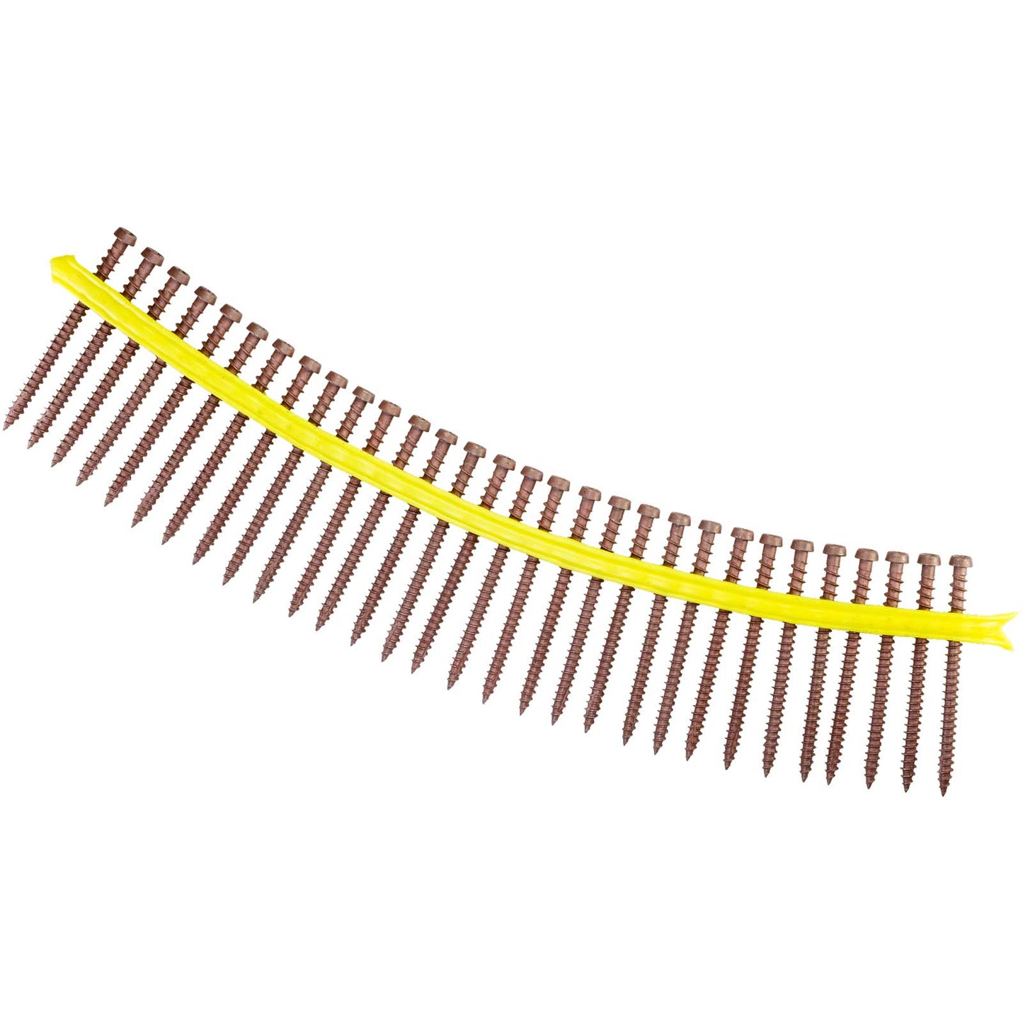 #10 x 2-3/4" Simpson Strong-Tie Quik Drive DCU Collated Composite Decking Screws - 305 Stainless Steel, Red, Pkg. 1,000