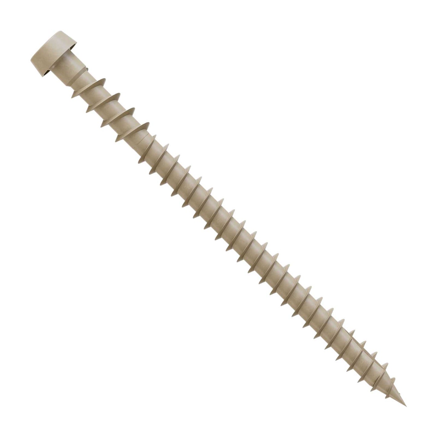 #10 x 2-3/4" Simpson Strong-Tie DCU T20 Cap Head Composite Deck Screw - Quik Guard Coating, Tan 02, Pkg. 350