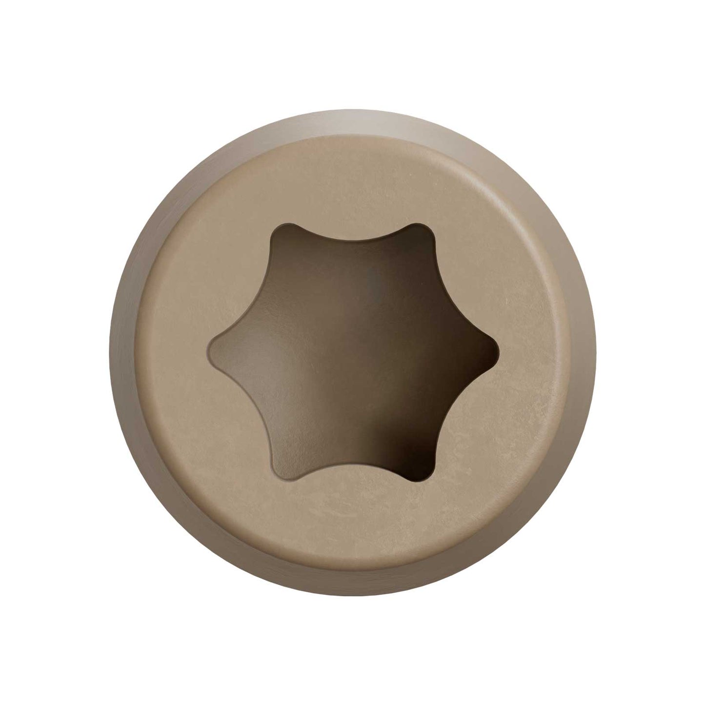 #10 x 2-3/4" Simpson Strong-Tie DCU T20 Cap Head Composite Deck Screw - Quik Guard Coating, Tan 02, Pkg. 350