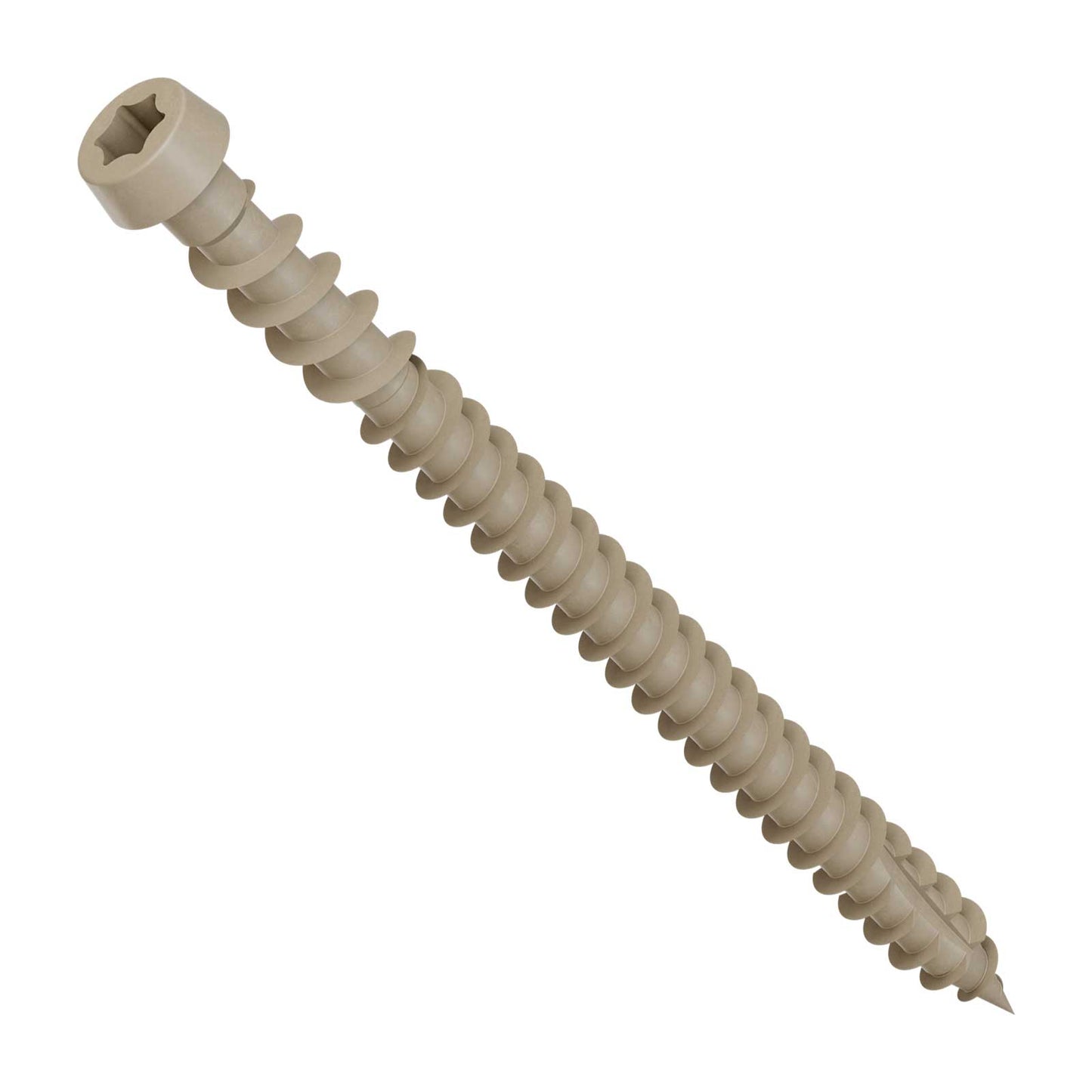 #10 x 2-3/4" Simpson Strong-Tie DCU T20 Cap Head Composite Deck Screw - Quik Guard Coating, Tan 02, Pkg. 350