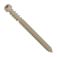 #10 x 2-3/4" Simpson Strong-Tie DCU T20 Cap Head Composite Deck Screw - Quik Guard Coating, Tan 02, Pkg. 1,750