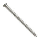 Metal screw on a white background