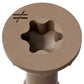 #10 x 2" Simpson Strong-Tie Deck-Drive T25 DSV Wood Screw - Quik Guard Coating, Tan, Pkg 330