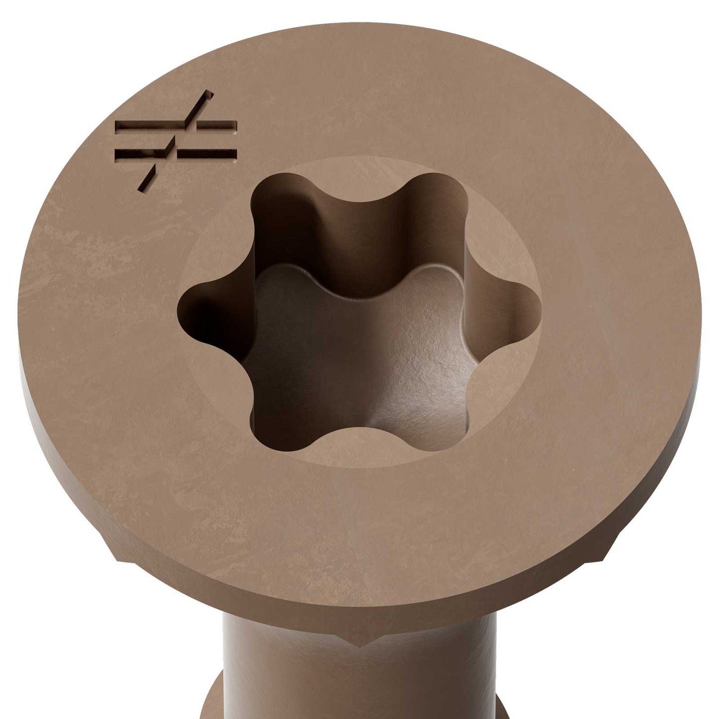 #10 x 2" Simpson Strong-Tie Deck-Drive T25 DSV Wood Screw - Quik Guard Coating, Tan, Pkg 330